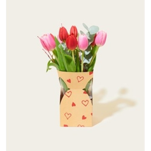 Flowers Letterbox bouquet Vase bag Tulips